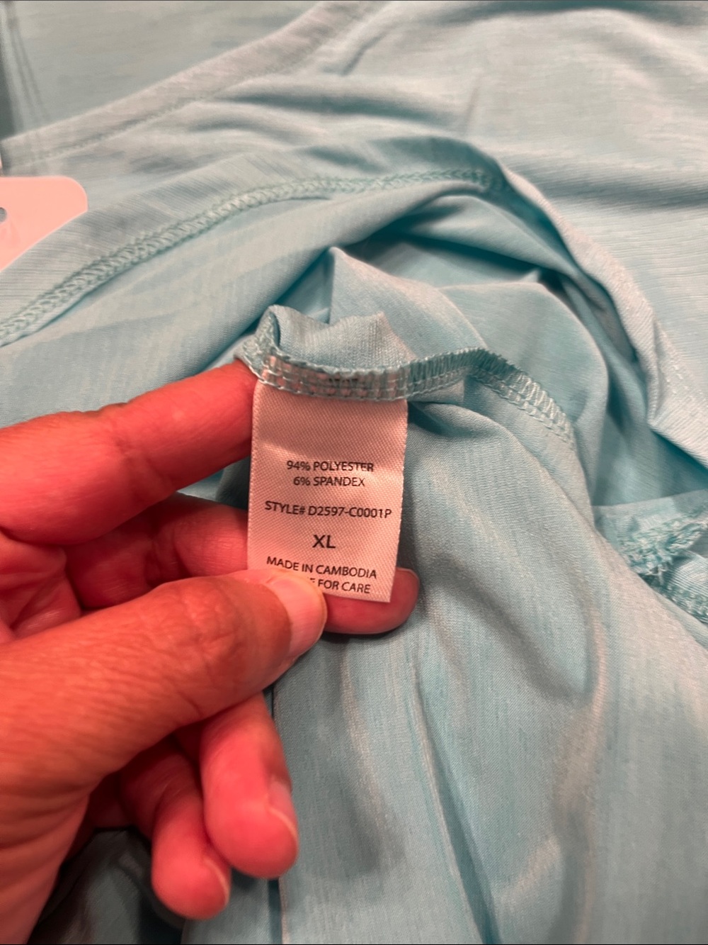 NWT Dear Scarlett Curvy mint aqua Solid Color Dress, size XL - Picture 7 of 7